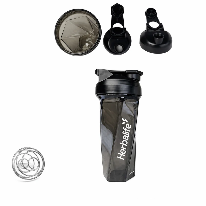 Helix Shape Shaker Bottle (Black)