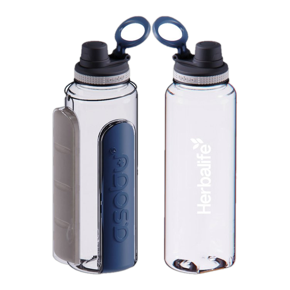 Botella de hidratación Herbalife de 40 oz (azul y gris)